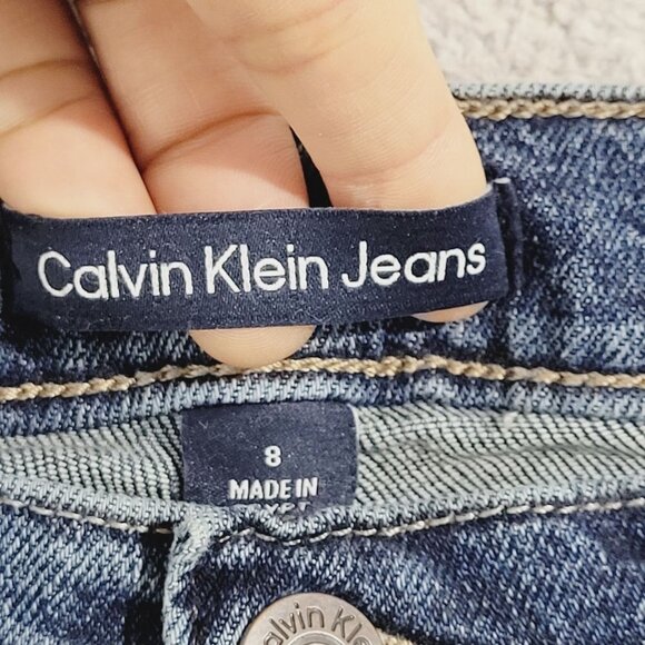 NWOT Calvin Klein Womens Size 8 Straight Leg Blue Jeans Cotton/Spandex// 26CT - Picture 5 of 9